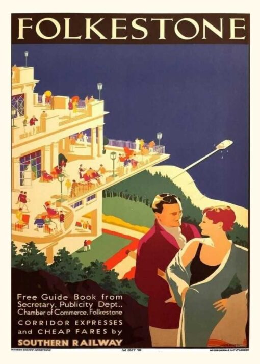 Art Deco Poster Folkstone