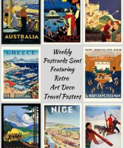 Vintage Art Deco Travel All Postcards